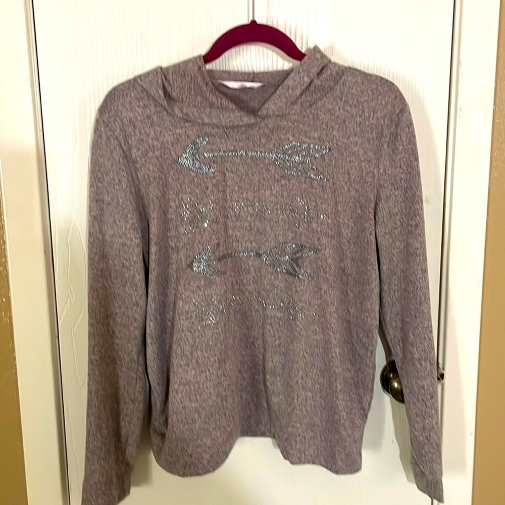 SJS sweater with hoodie mauve size L